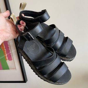 Doc Martin Blaire Hydro Leather Strap Sandals